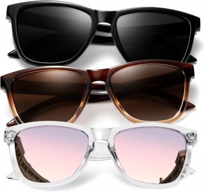 Polarized Sunglasses for Women Retro Sun Glasses with UV Protection for Travel Driving